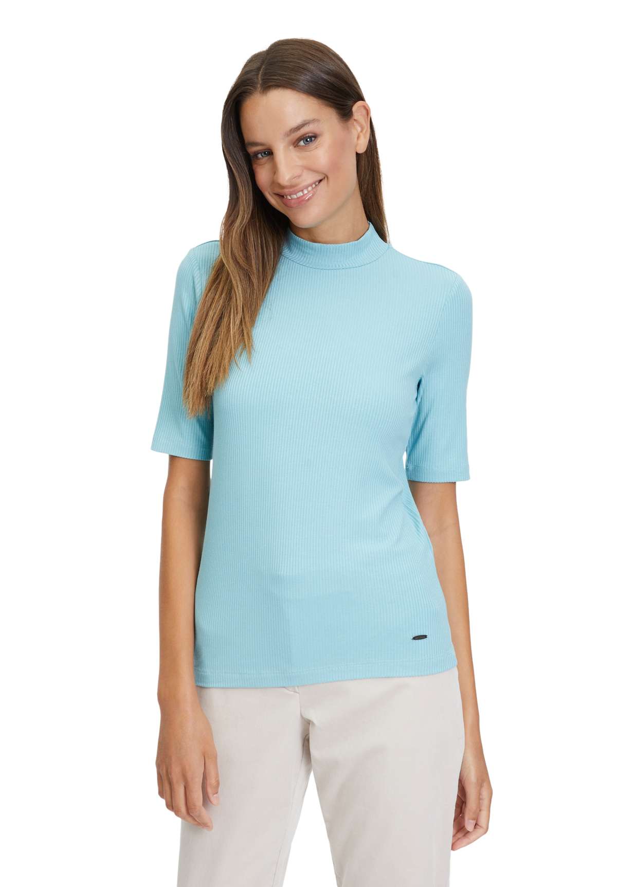 Рубашка с коротким рукавом Betty & Co Basic Shirt mit Stehkragen