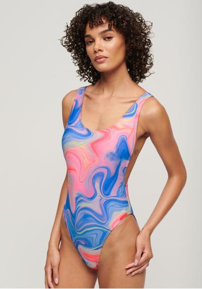 купальник PRINT SCOOP BACK SWIMSUIT
