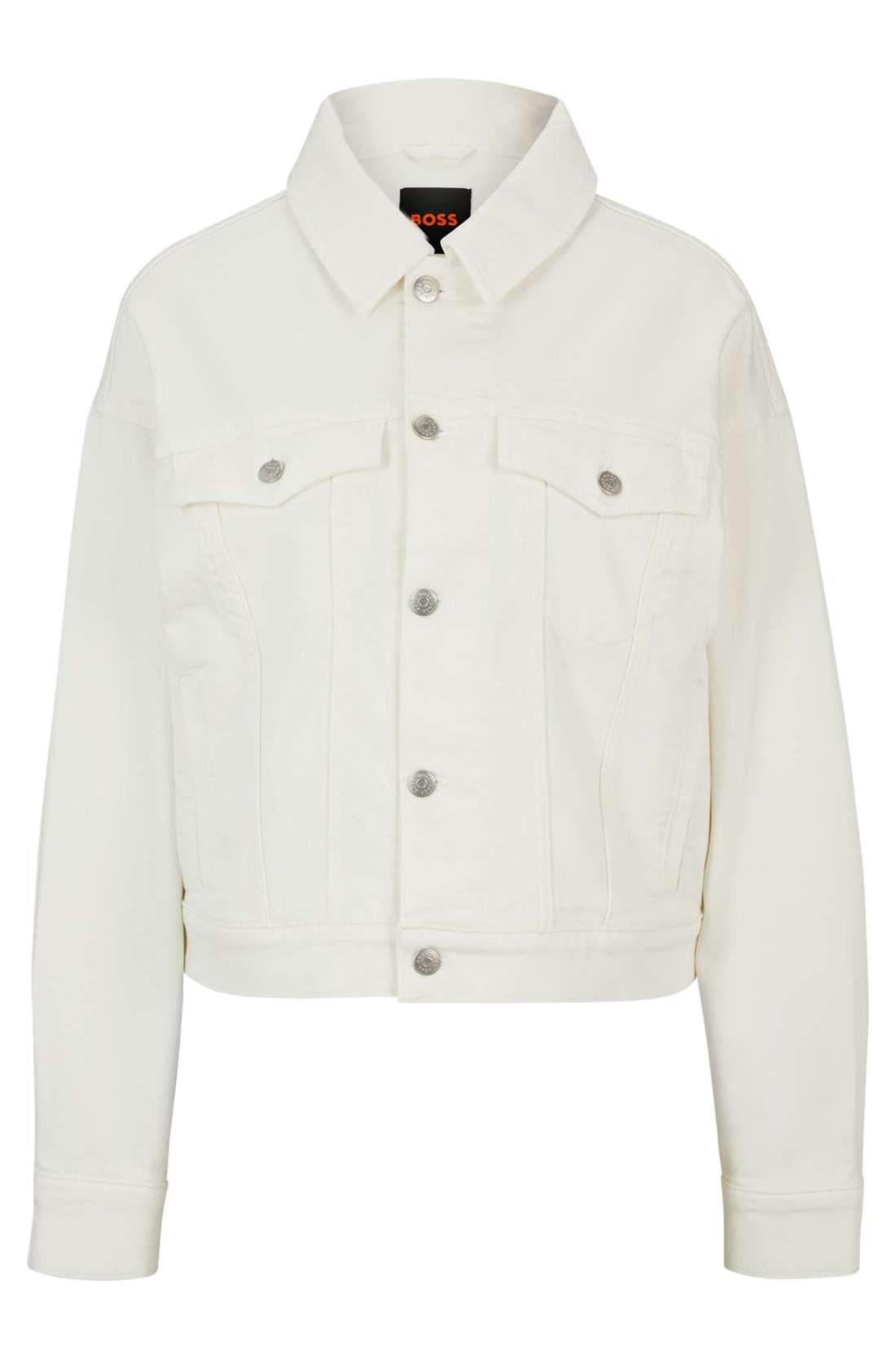 Джинсовая куртка с нагрудными карманами на пуговицах C_TRUCKER JACKET 1