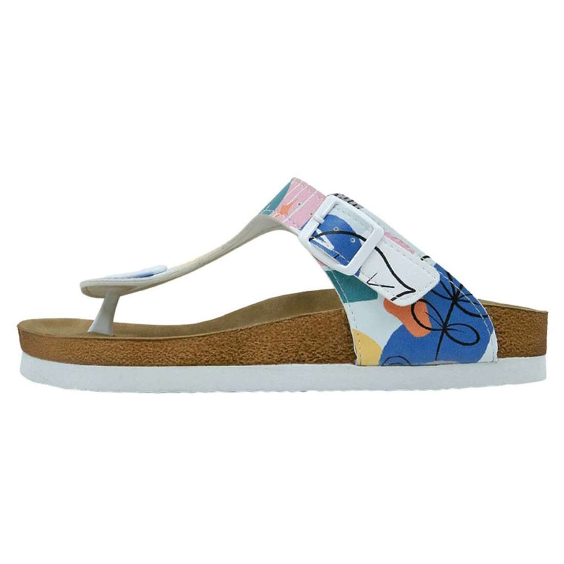 Разделители пальцев ног Damen Lila Abstract Leaves Vegan Damen Sandalen/ Sandaletten /