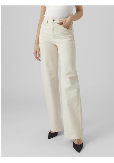 Прямые джинсы VMTESSA HR WIDE STR JEANS ECRU GA