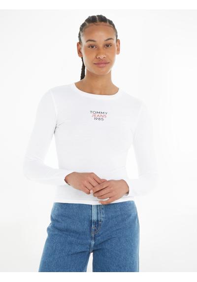 Рубашка с длинными рукавами и надписью-логотипом Slim Fit Essential Logo Longsleeve Shirt