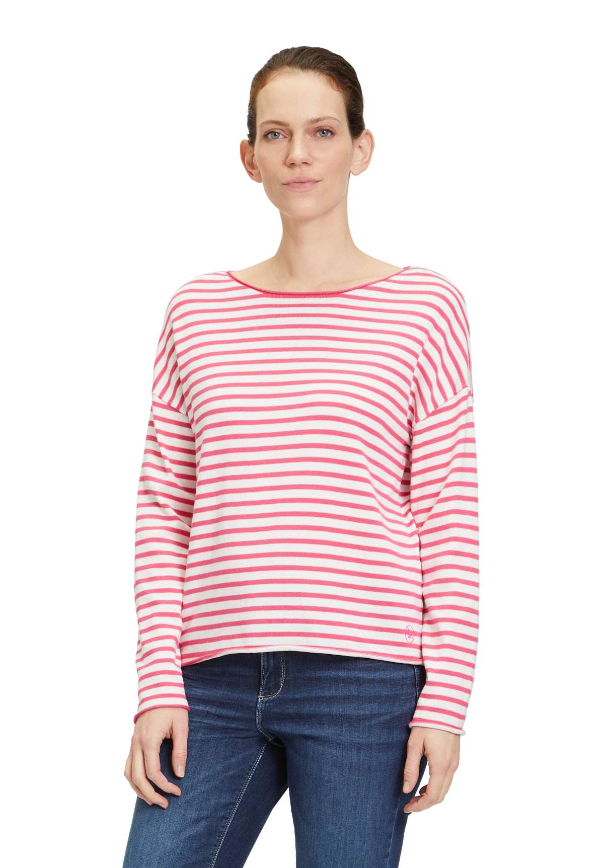 Вязаный свитер Betty & Co Strickpullover mit U-Boot-Ausschnitt