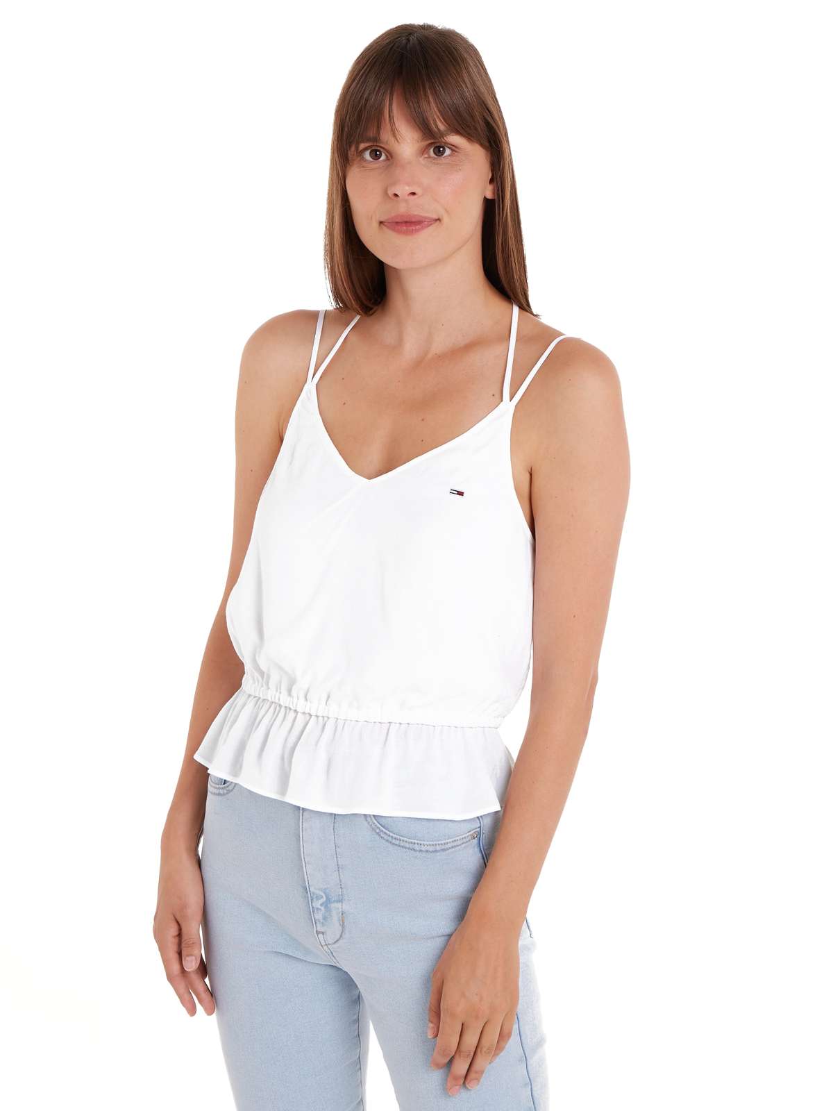 Топ-блузка с логотипом Tommy Jeans »TJW ESSENTIAL STRAPPY TOP«