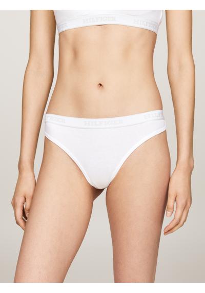Трусики с логотипом на поясе THONG