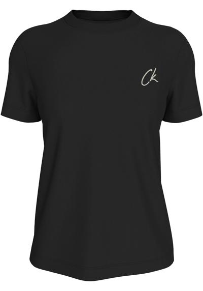 Футболка больших размеров с вышитым логотипом. »Plus Embroidered CK Regular Tee«