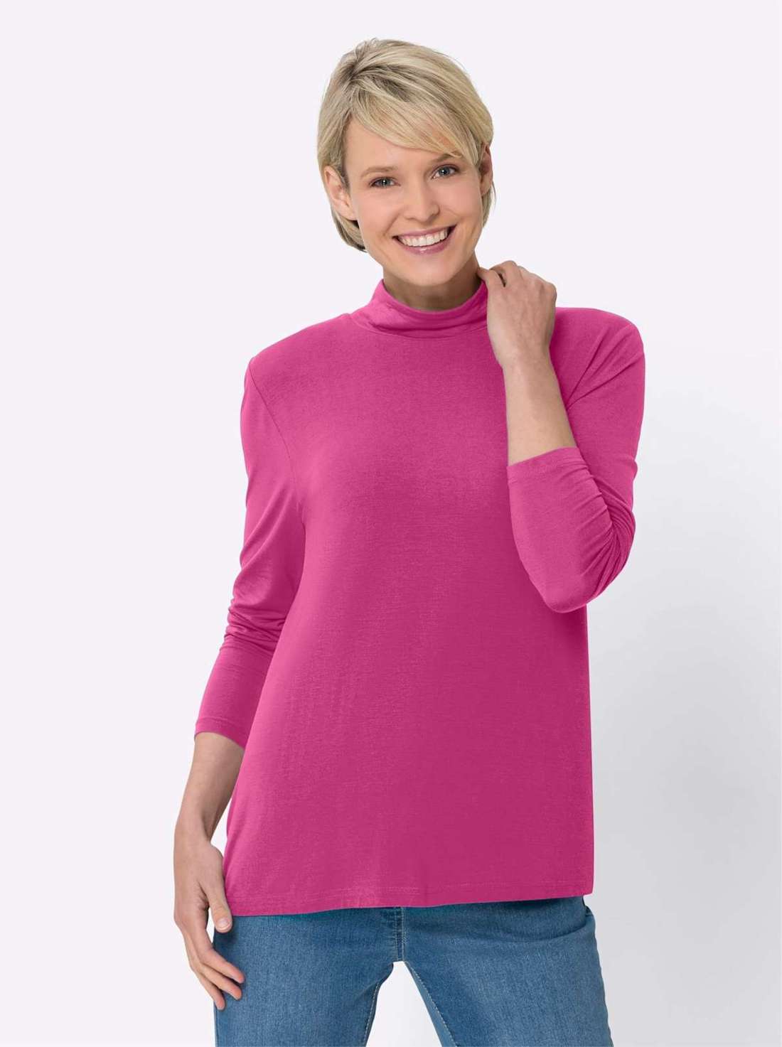 рубашка с воротником стойкой Rollkragen-Shirt