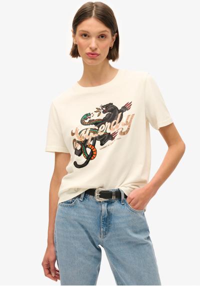 Рубашка с принтом Tattoo Script Relaxed Tshirt