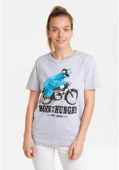 Футболка с лицензионным принтом Sesamstrasse - Krümelmonster Motorrad