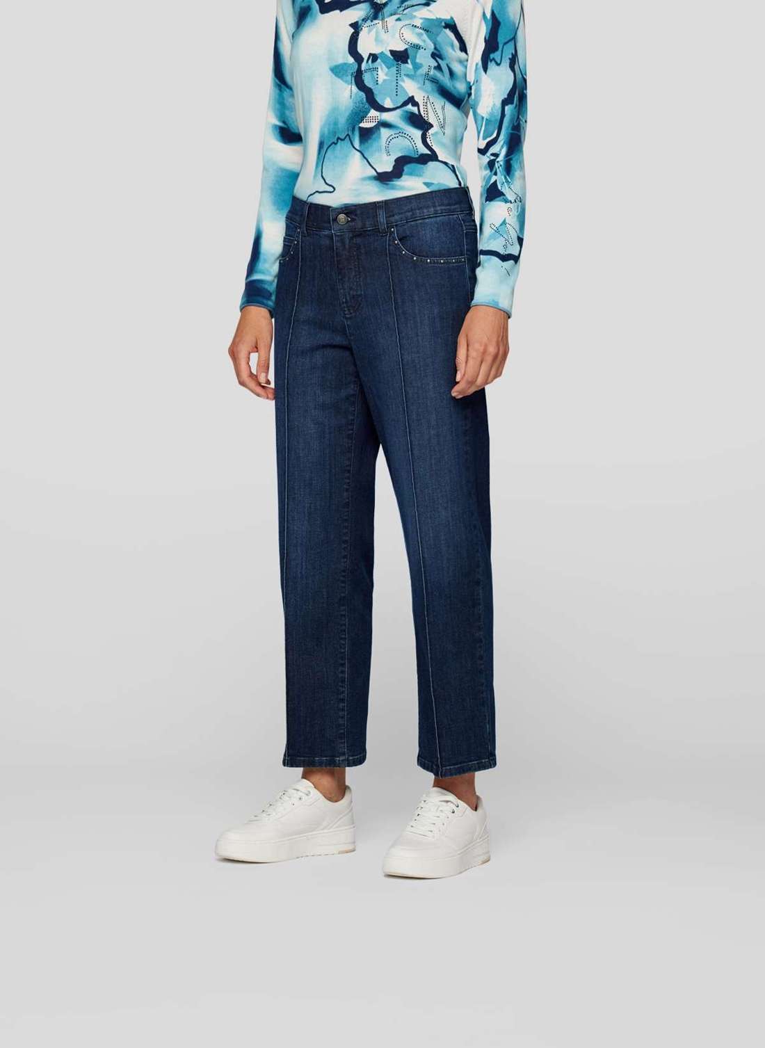 Брюки из джерси Elegante Willow Jeans mit geradem Schnitt