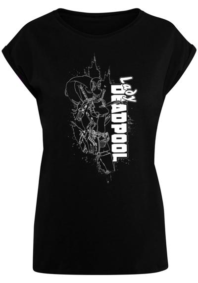 футболка Damen Ladies Deadpool - Lady Outline T-Shirt