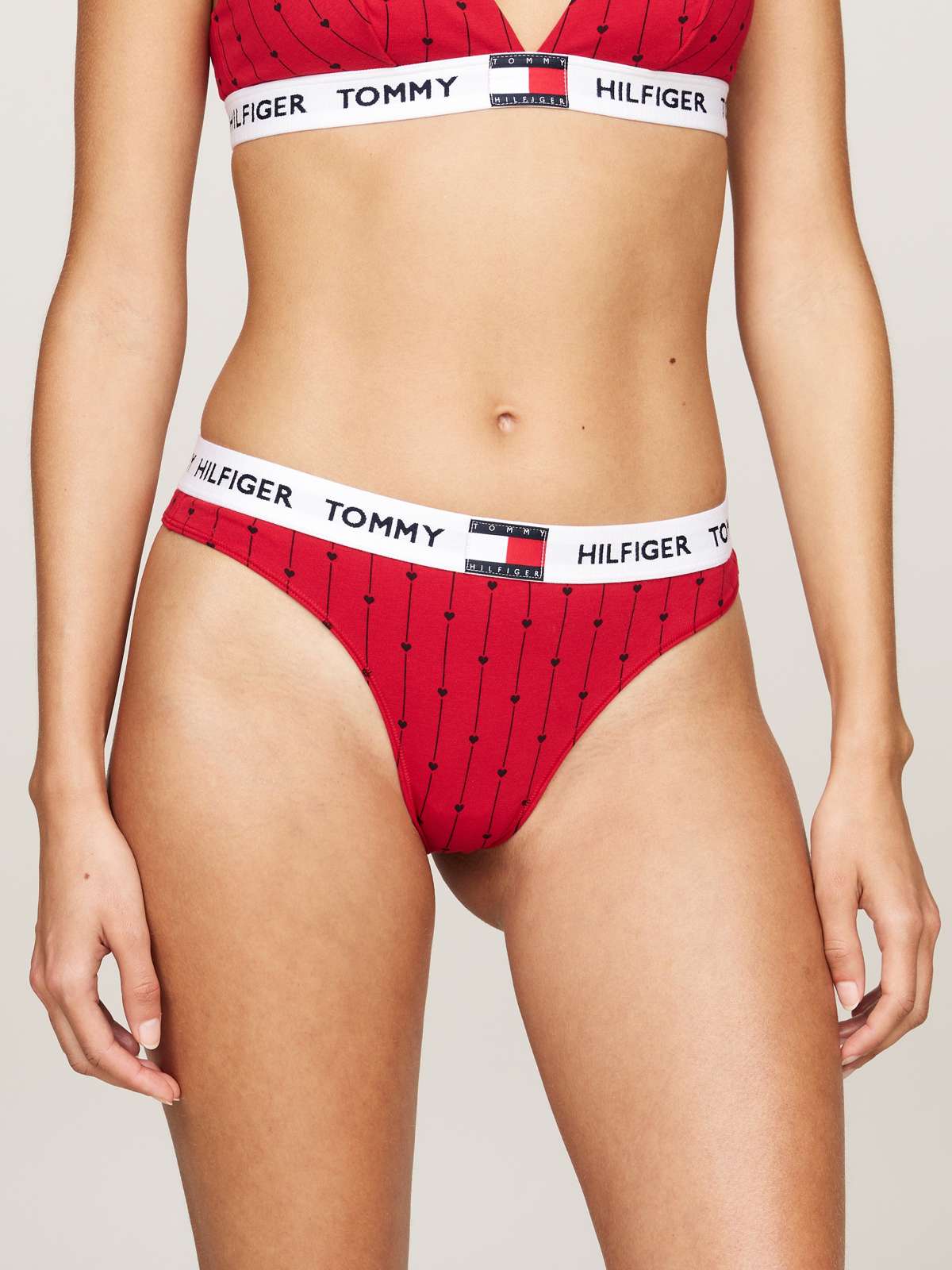 Трусы с принтом в виде сердца CLASSIC PRINT THONG