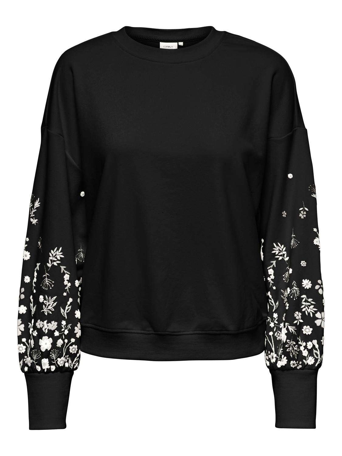 толстовка ONLBROOKE L/S O-NECK FLOWER SWT