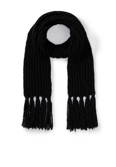 Вязаный шарф с добавлением шерсти, ок. 20 х 200 см.