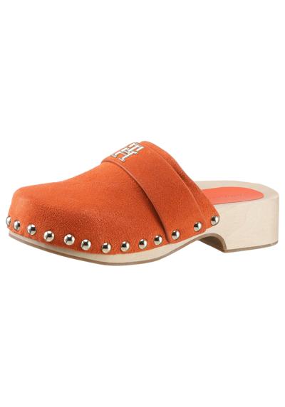 Сабо с блестящими заклепками TH CLOG SUEDE