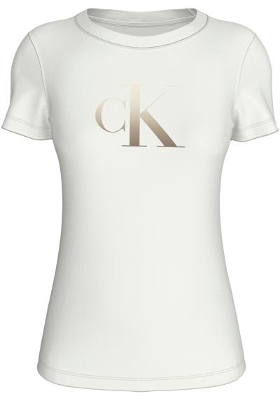 Рубашка с круглым вырезом и принтом логотипа GRADIENT CK SLIM TEE