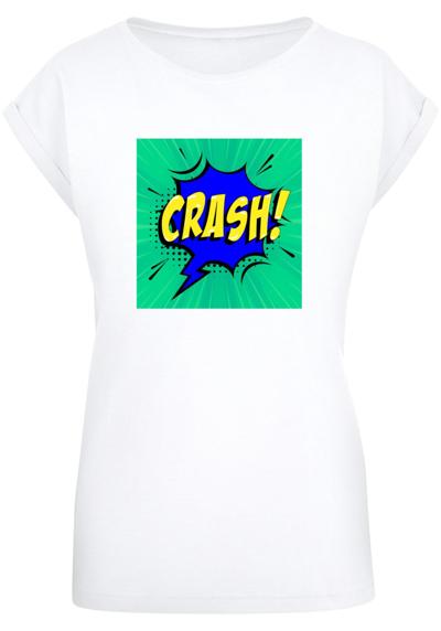 футболка Damen Ladies CRASH Comic Extended Shoulder Tee