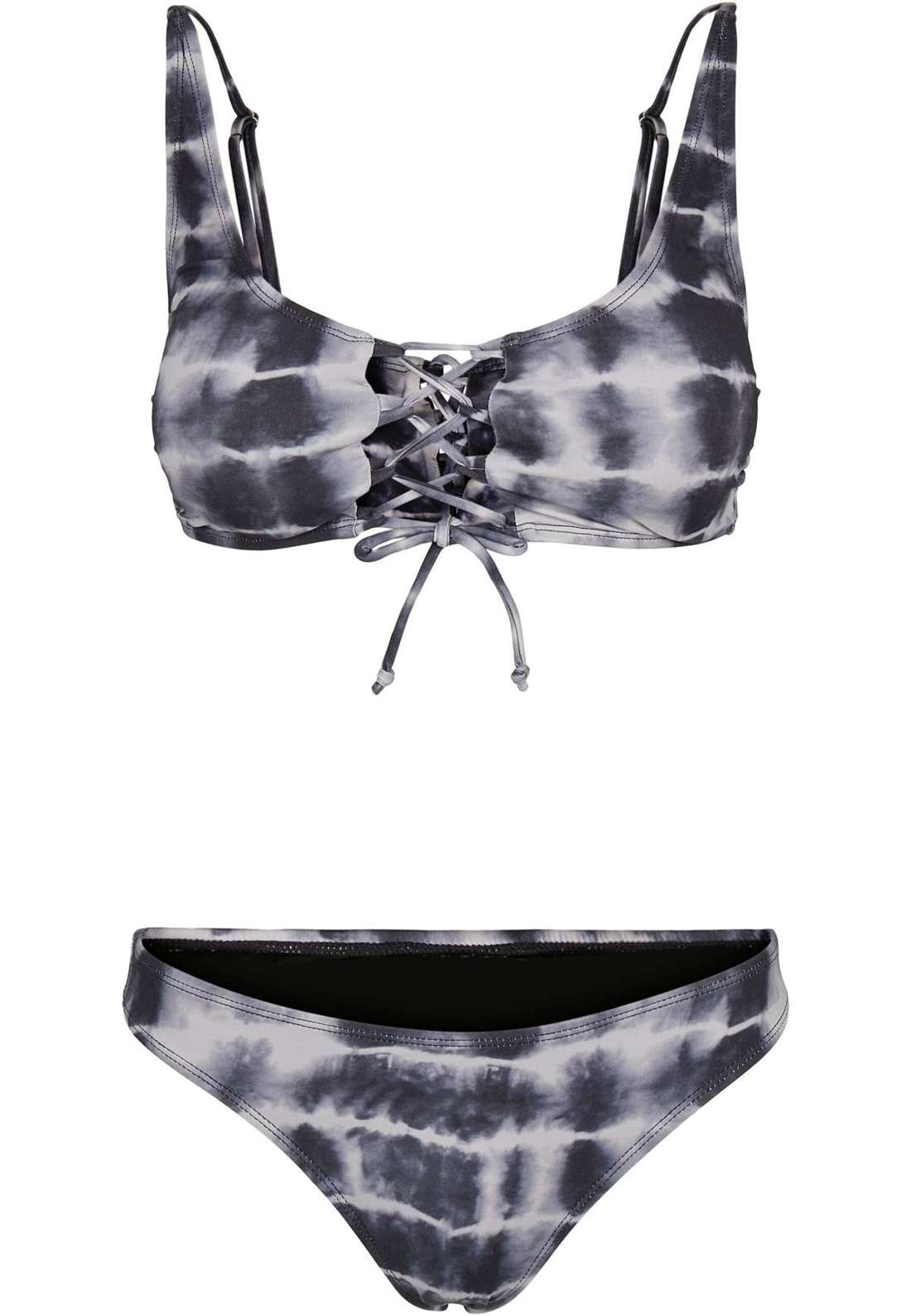 Танкини на косточках Urban Classics Damen Ladies Lace Up Tie Dye Bikini