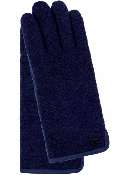 Перчатки трикотажные (2 шт.) из филированной натуральной шерсти, ветро- и водоотталкивающие.