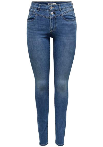 Джинсы скинни ONLWAUW HW DOU BUT CUT SKINNY DNM EXT