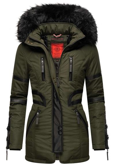 Зимнее пальто, стильная женская зимняя куртка с капюшоном.
