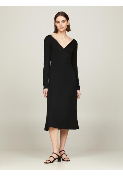 Платье с запахом и завязками »F&F WRAP MIDI DRESS LS«