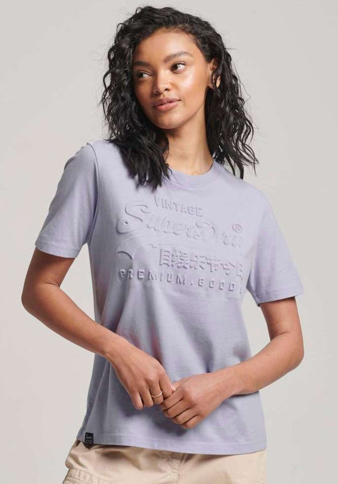 рубашка с круглым вырезом EMBOSSED VL T SHIRT