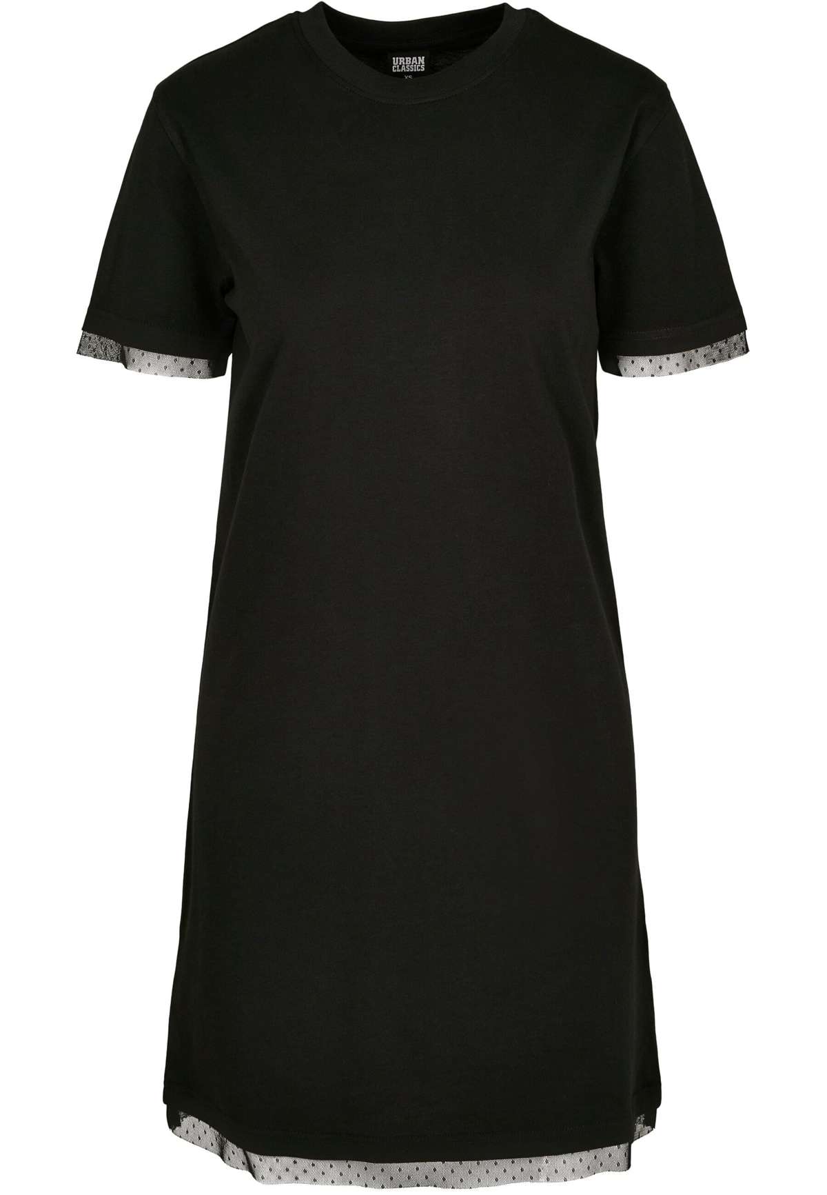 Платье-рубашка Urban Classics Damen Ladies Boxy Lace Hem Tee Dress