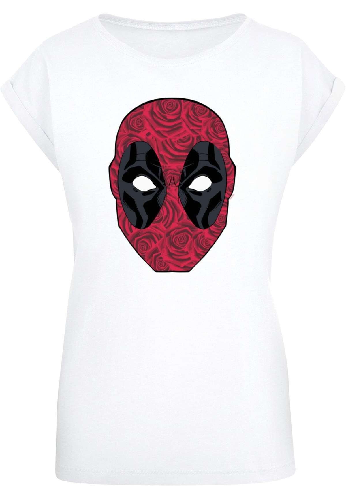 футболка »Damen Ladies Deadpool - Head Of Roses T-Shirt«