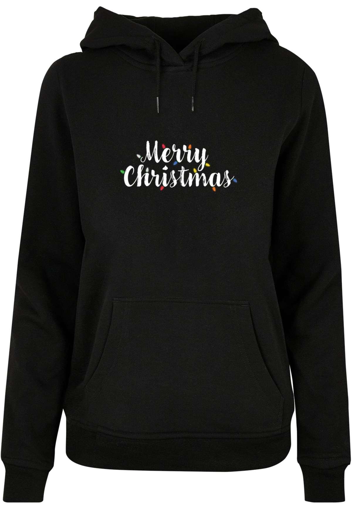 Толстовка с капюшоном »Damen Ladies Merry Christmas Lights Basic Hoody«