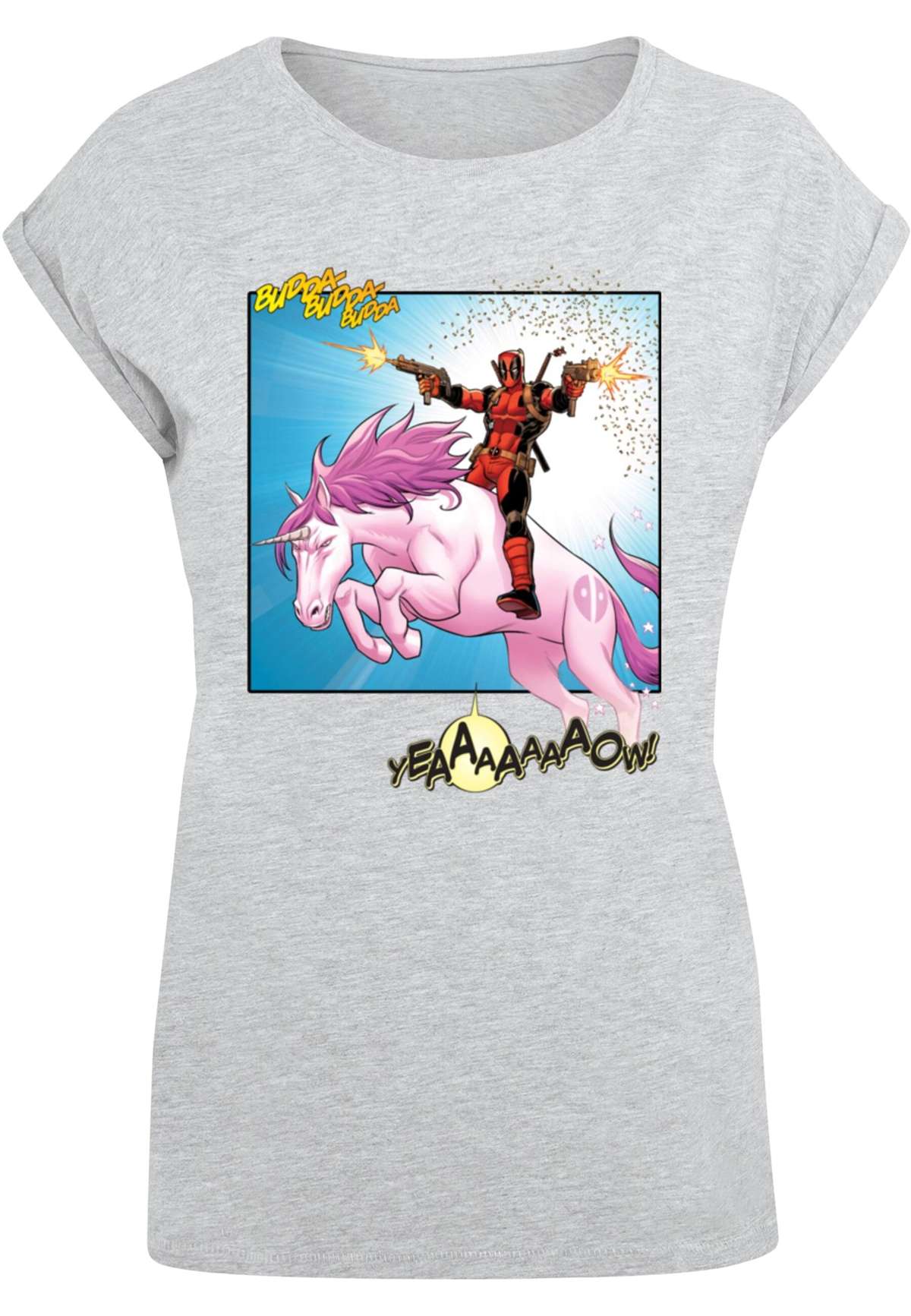 футболка »Damen Ladies Deadpool - Unicorn Battle T-Shirt«