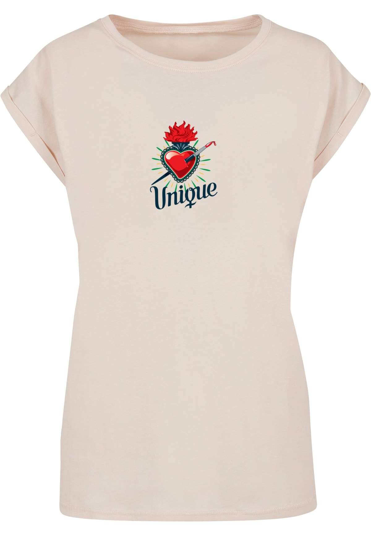 футболка Damen Ladies Frida Kahlo - Heart Extended Shoulder Tee