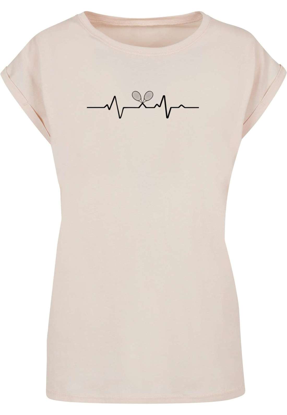 футболка Damen Ladies Tennis Beats Extended Shoulder Tee