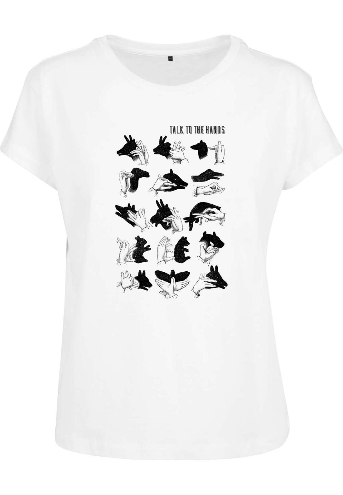 футболка Damen Ladies Talk To The Hand Box Tee