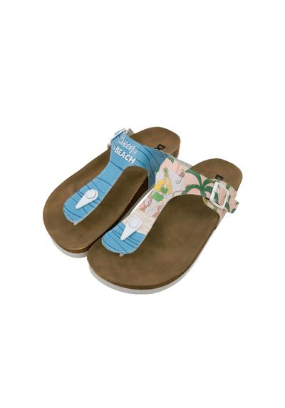 Разделители пальцев ног Damen Lila Queen of the Beach Vegan Damen Sandalen/ Sandaletten