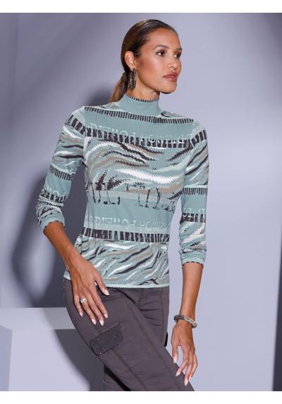 рубашка с воротником стойкой Stehkragen-Shirt