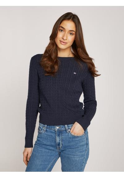 Вязаный свитер косным узором TJW CABLE ESSENTIAL SWEATER