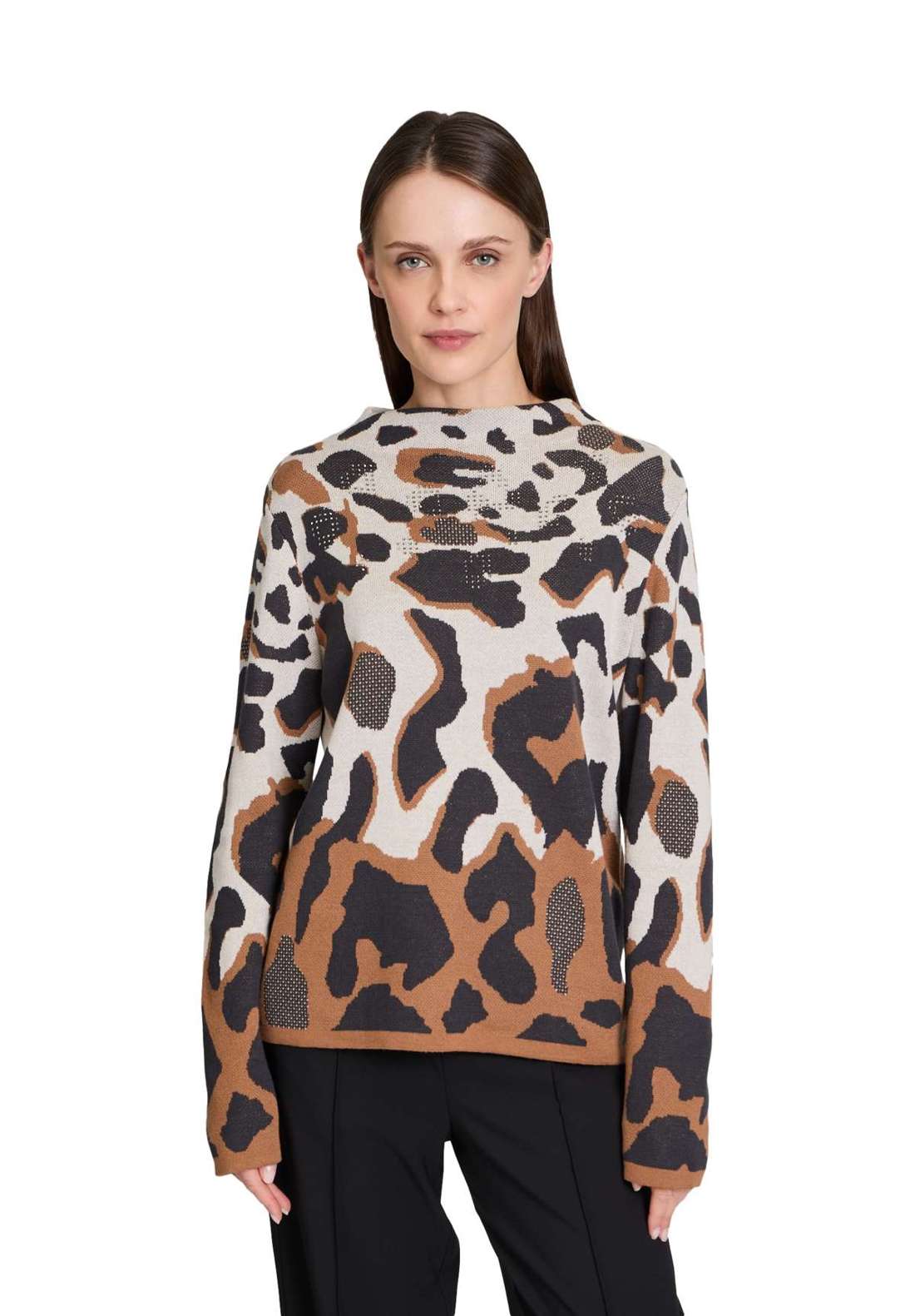 Вязаный свитер Strickpullover mit Jacquard