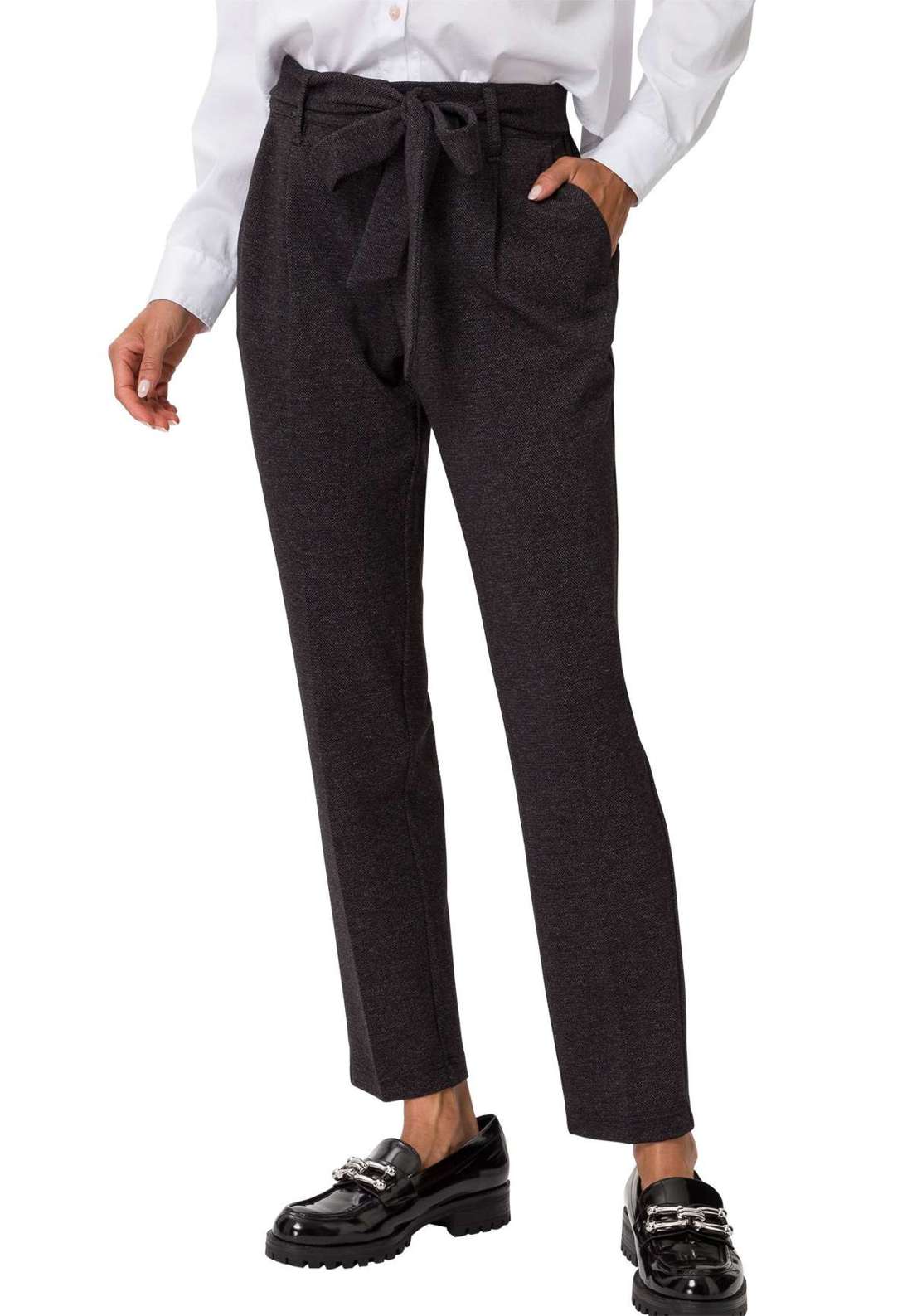 Брюки из джерси zero Jerseyhose mit Bindegürtel 28 Inch