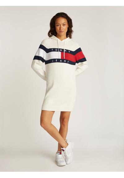 Трикотажное платье с логотипом-флагом TJW FLAG HOOD SWEATER DRESS EXT