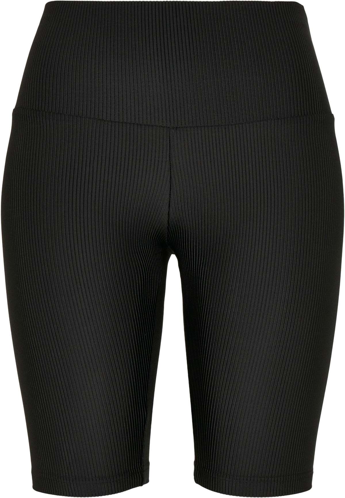 Тканевые брюки »Urban Classics Damen Ladies High Waist Shiny Rib Cycle Shorts«