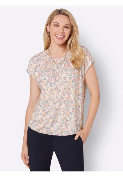 рубашка с круглым вырезом Druck-Shirt