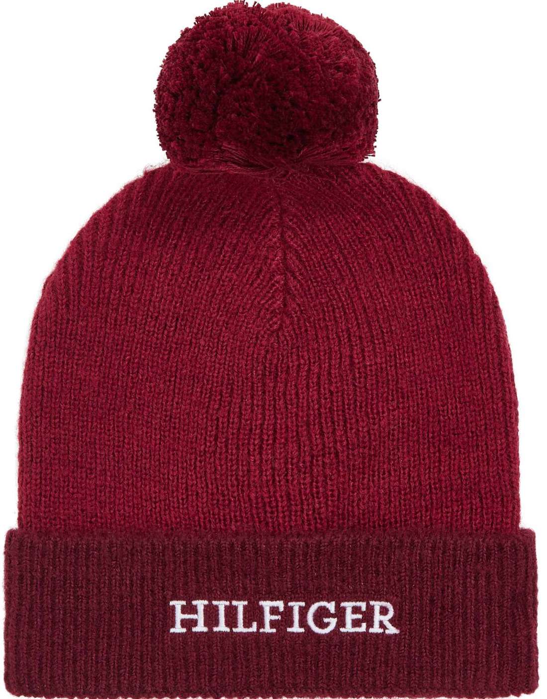 Кепка-помпон с вышитой надписью-логотипом MONOTYPE POMPOM BEANIE