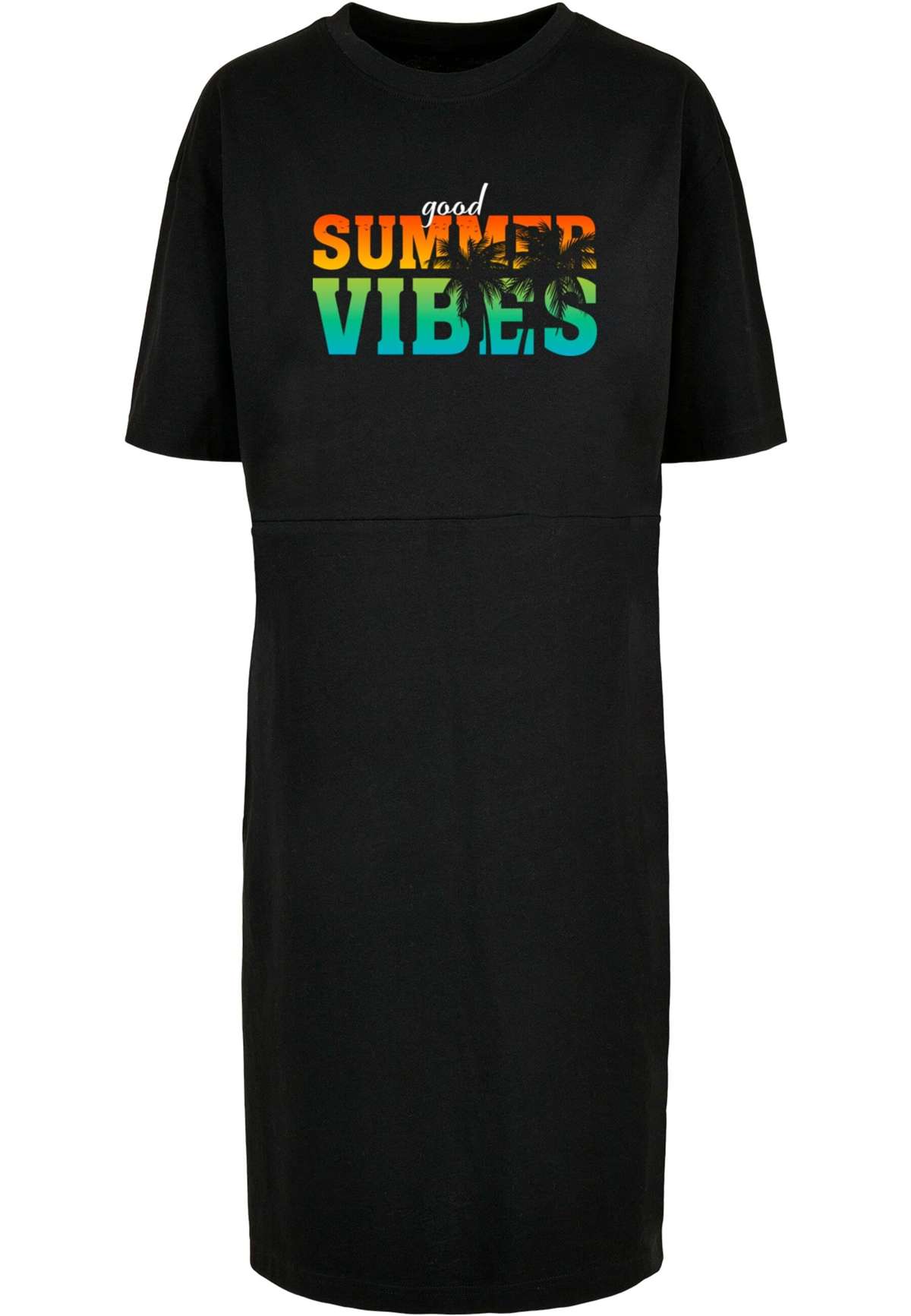 Платье-рубашка »Damen Ladies Good Summer Vibes Oversized Slit Dress«