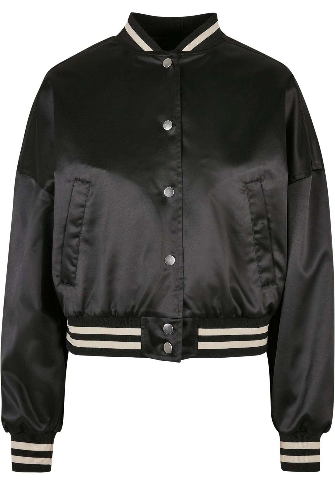 куртка колледжа Urban Classics Damen Ladies Short Oversized Satin College Jacket