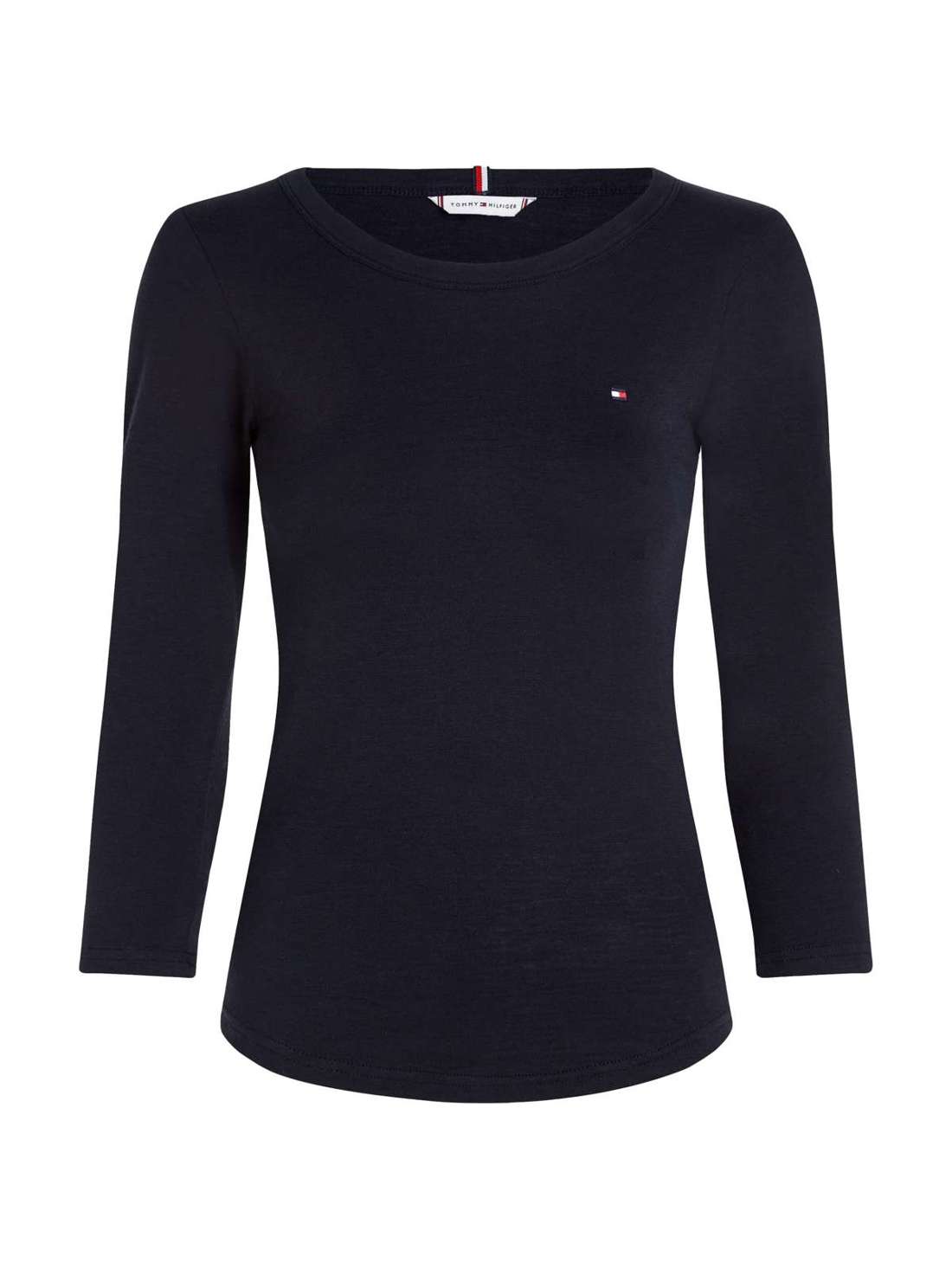 рубашка с круглым вырезом CRV 1985 SLIM SLUB OPEN 3/4 SLV