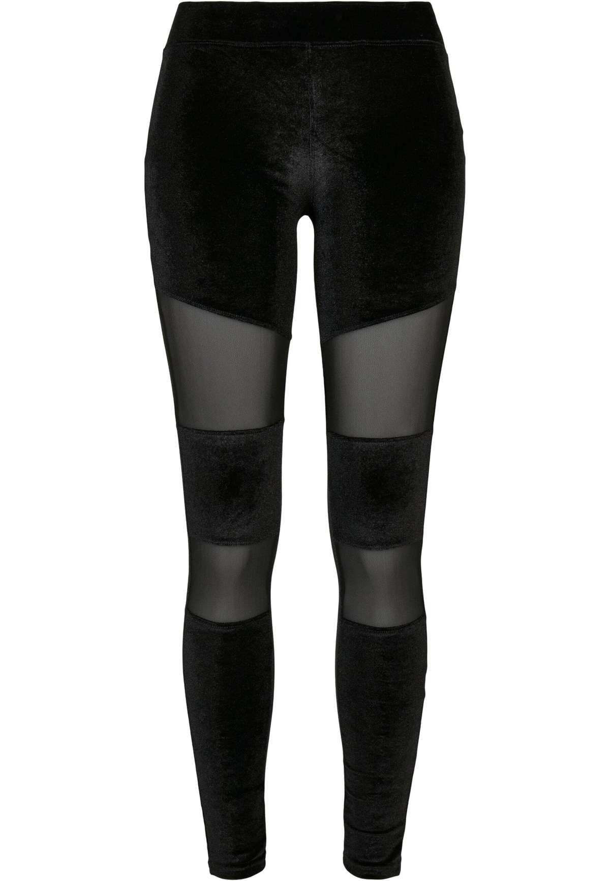 леггинсы »Urban Classics Damen Ladies Velvet Tech Mesh Leggings«