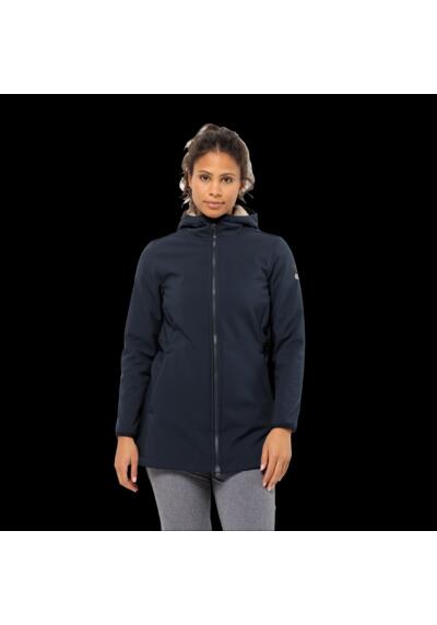 Пальто из софтшелла с капюшоном WINDLAND COAT W