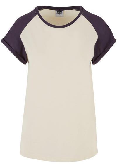 Рубашка с коротким рукавом Urban Classics Damen Ladies Contrast Raglan Tee