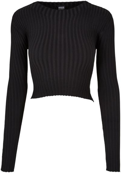 Свитер с круглым вырезом »Urban Classics Damen Ladies Short Rib Knit Twisted Back Sweater«